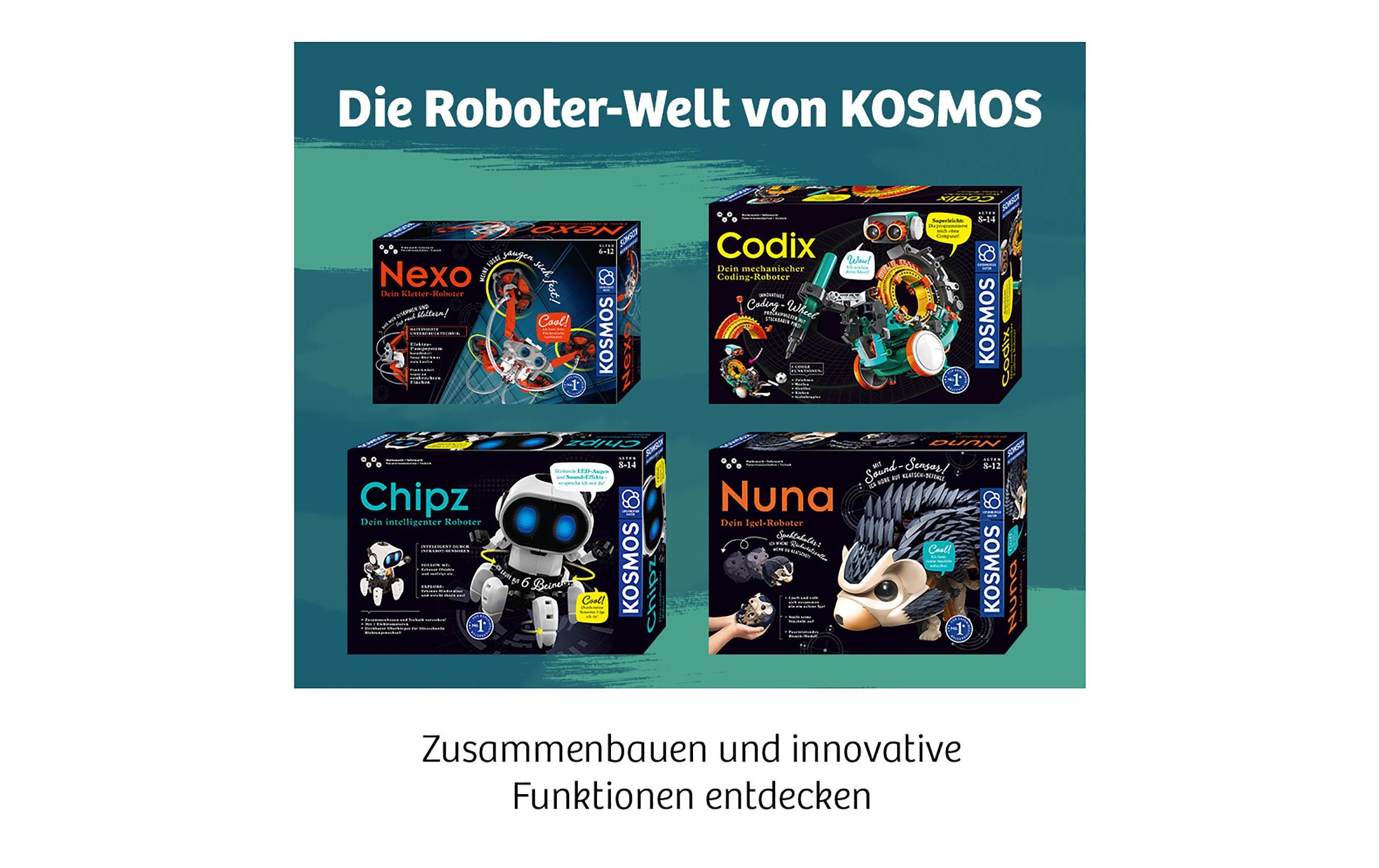 Kosmos Experimentierkasten Codix – Dein mechanischer Coding-Roboter