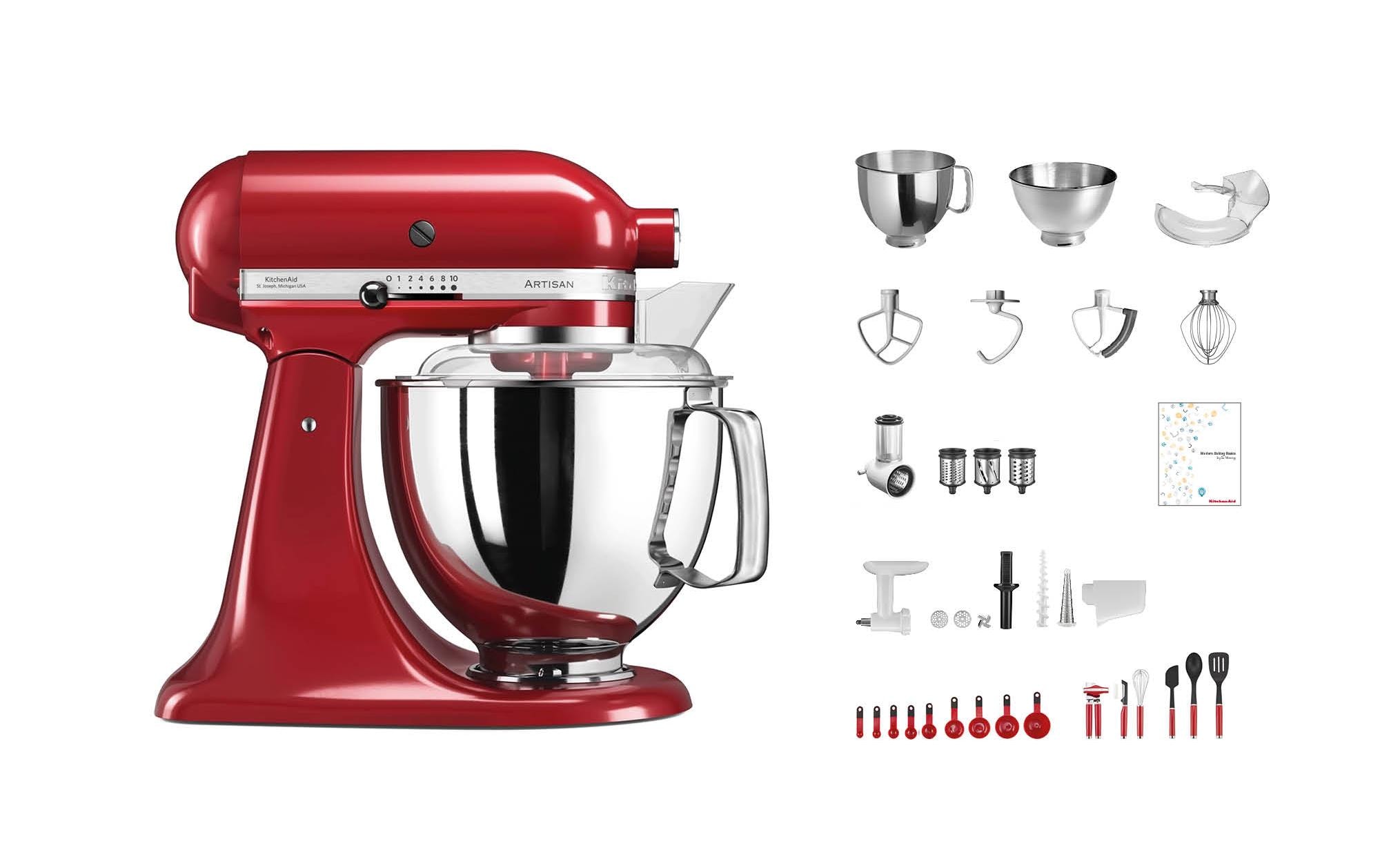 KitchenAid Küchenmaschine Artisan KSM200 Rot