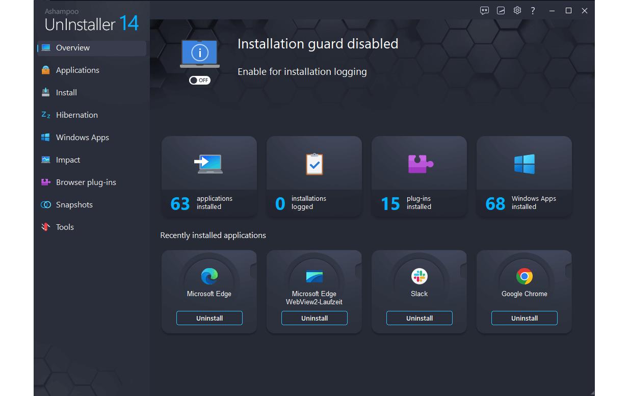 Ashampoo Un­Installer 14⁠ ESD, Vollversion, 1 PC
