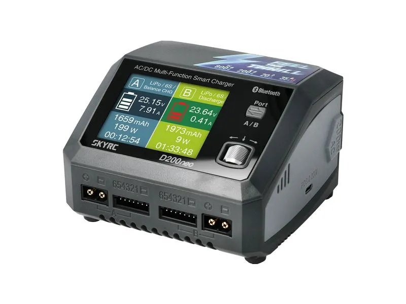 SKYRC Dual-Ladegerät D200 Neo 200W AC / 800W DC, 1-6S SKYRC Dual-Ladegerät D200 Neo 200W AC / 800W DC, 1-6S