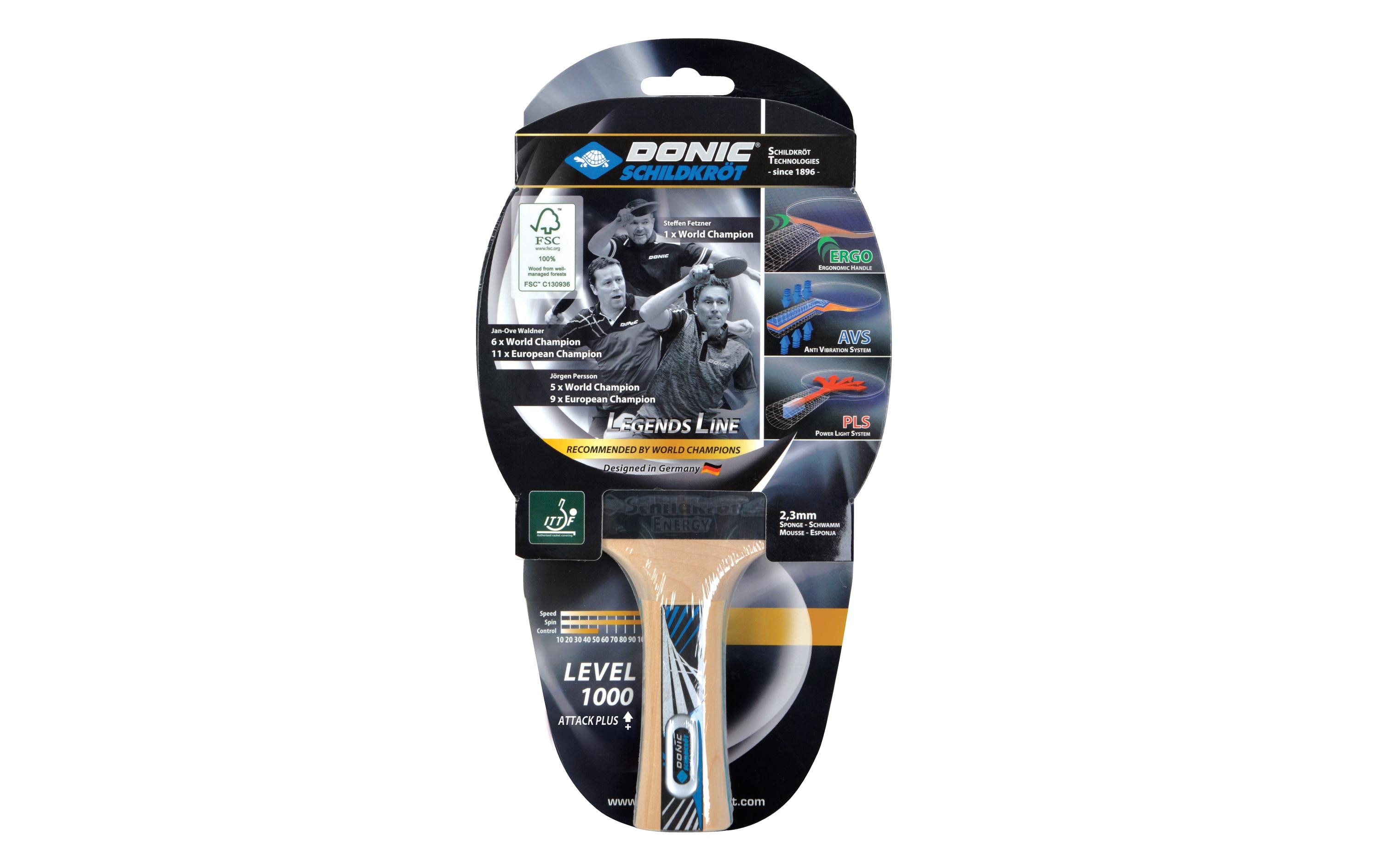 DONIC Schildkröt Tischtennisschläger Legends 1000 DONIC Schildkröt Tischtennisschläger Legends 1000