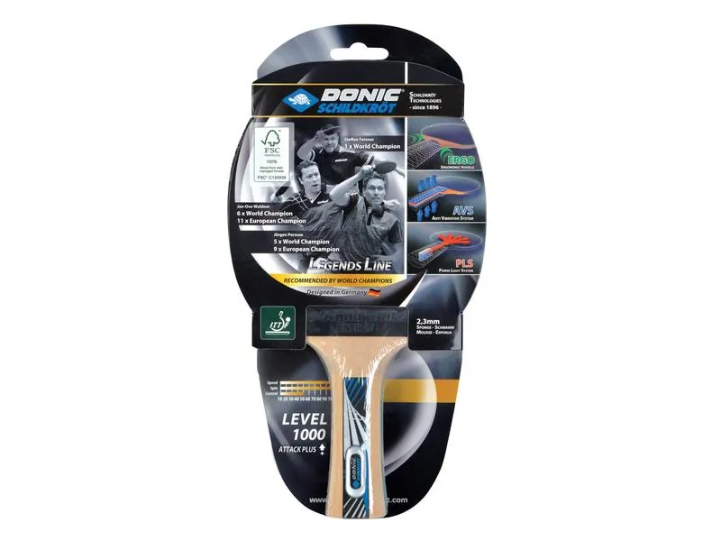 DONIC Schildkröt Tischtennisschläger Legends 1000 DONIC Schildkröt Tischtennisschläger Legends 1000