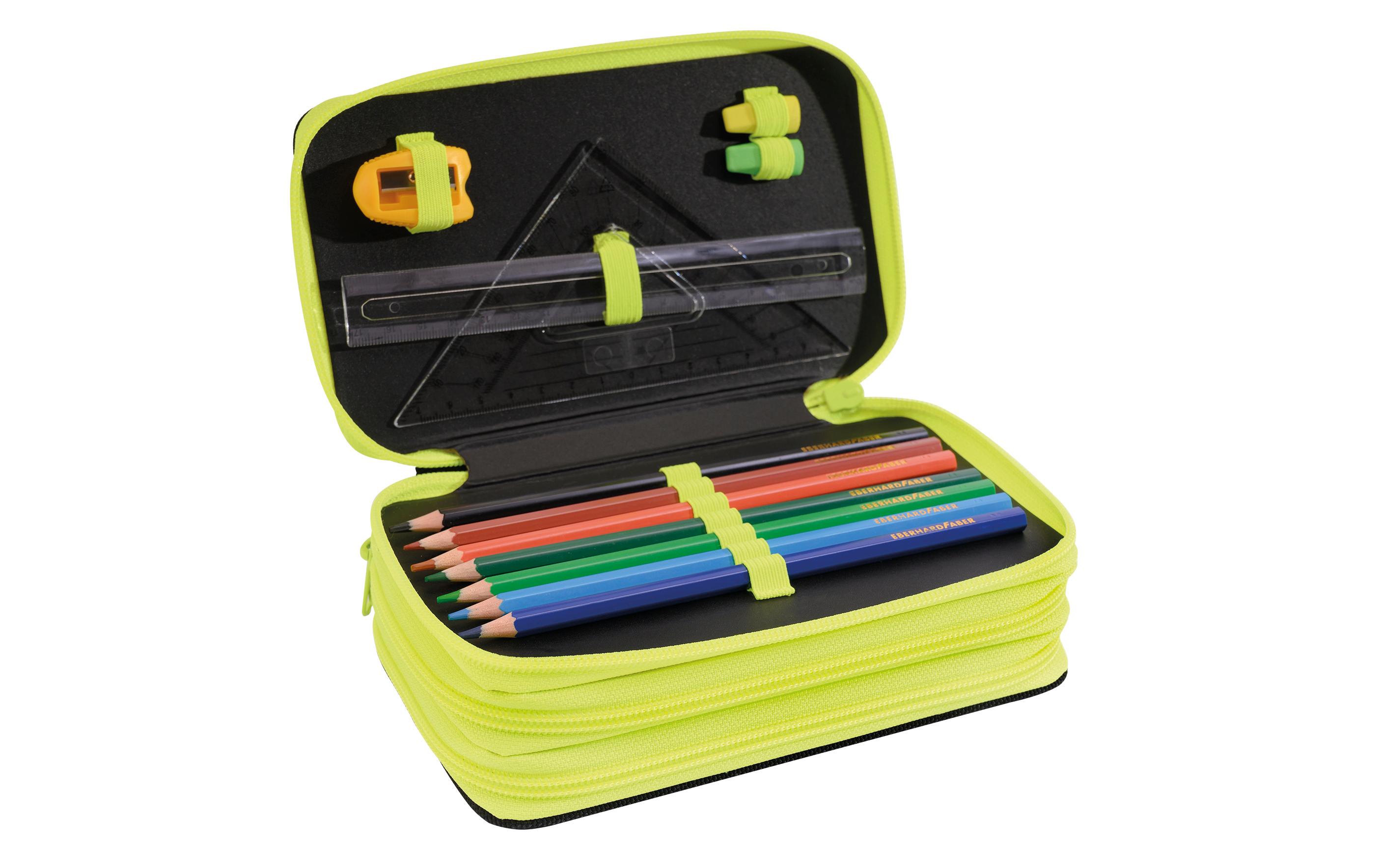 Eberhard Faber Etui Triple Racecar 36-teilig, Grün