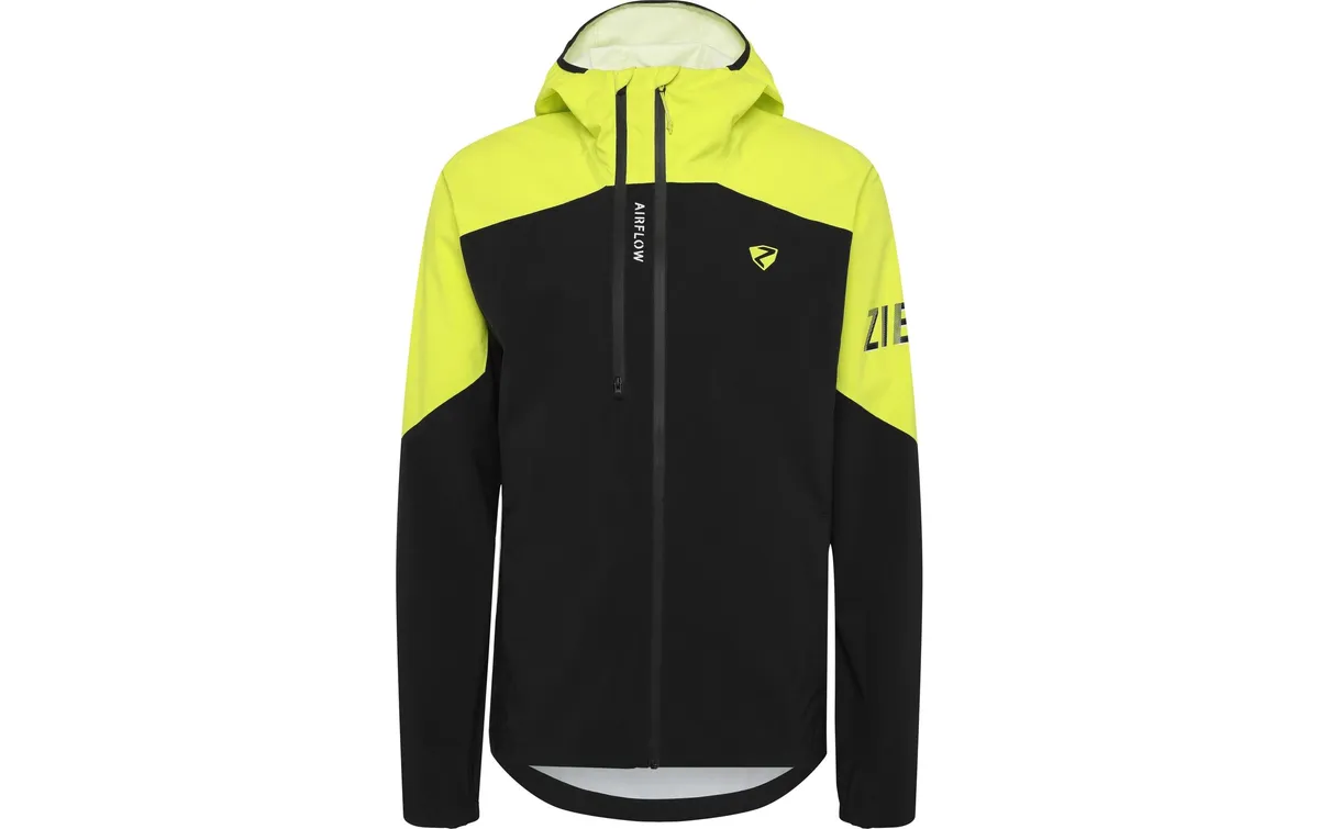 Ziener Regenjacke NEMIL-Z Herren Black Bitter Lemon, Gr. 56