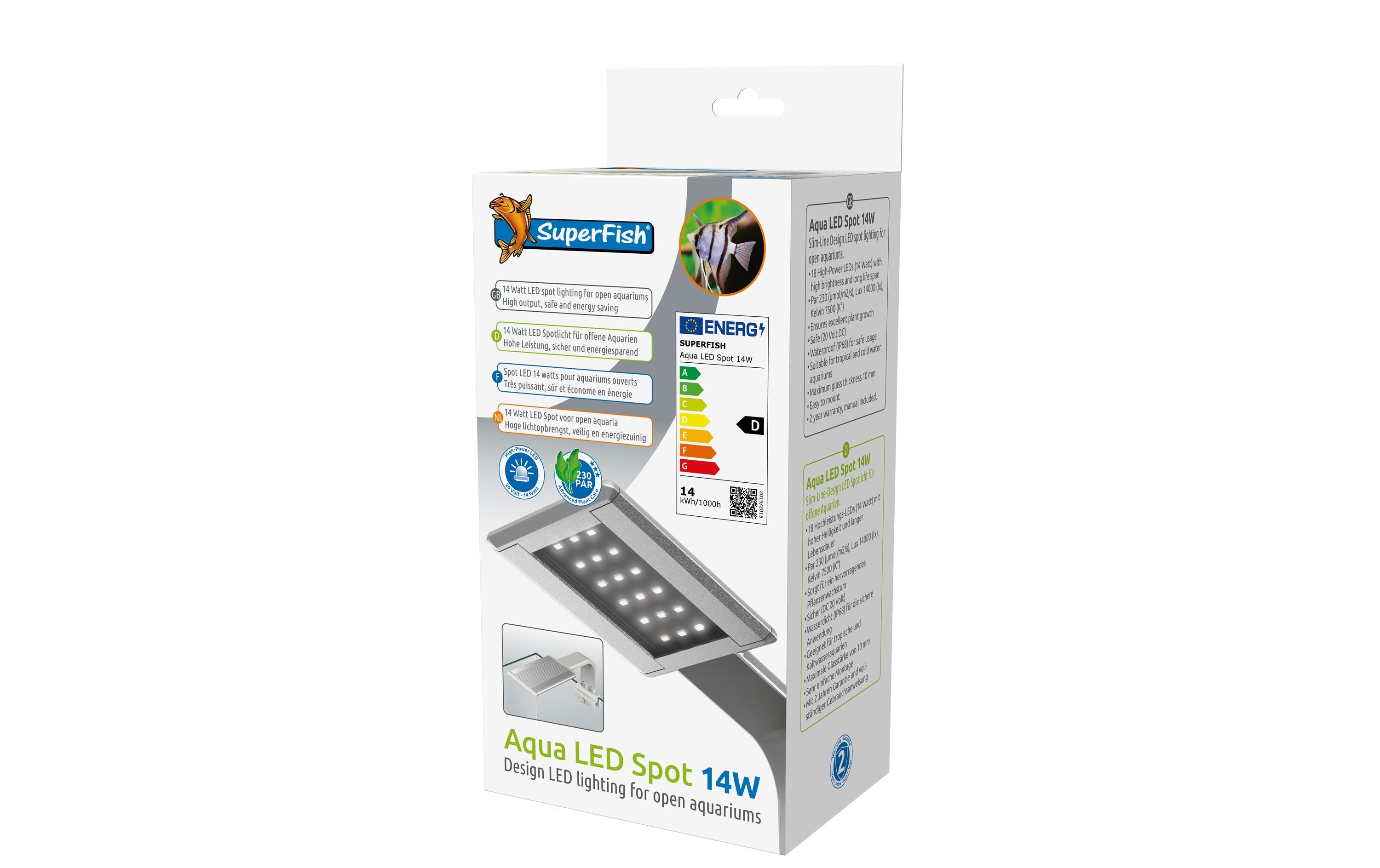 SuperFish Aquarienleuchte Aqua Led Spot 14W SuperFish Aquarienleuchte Aqua Led Spot 14W