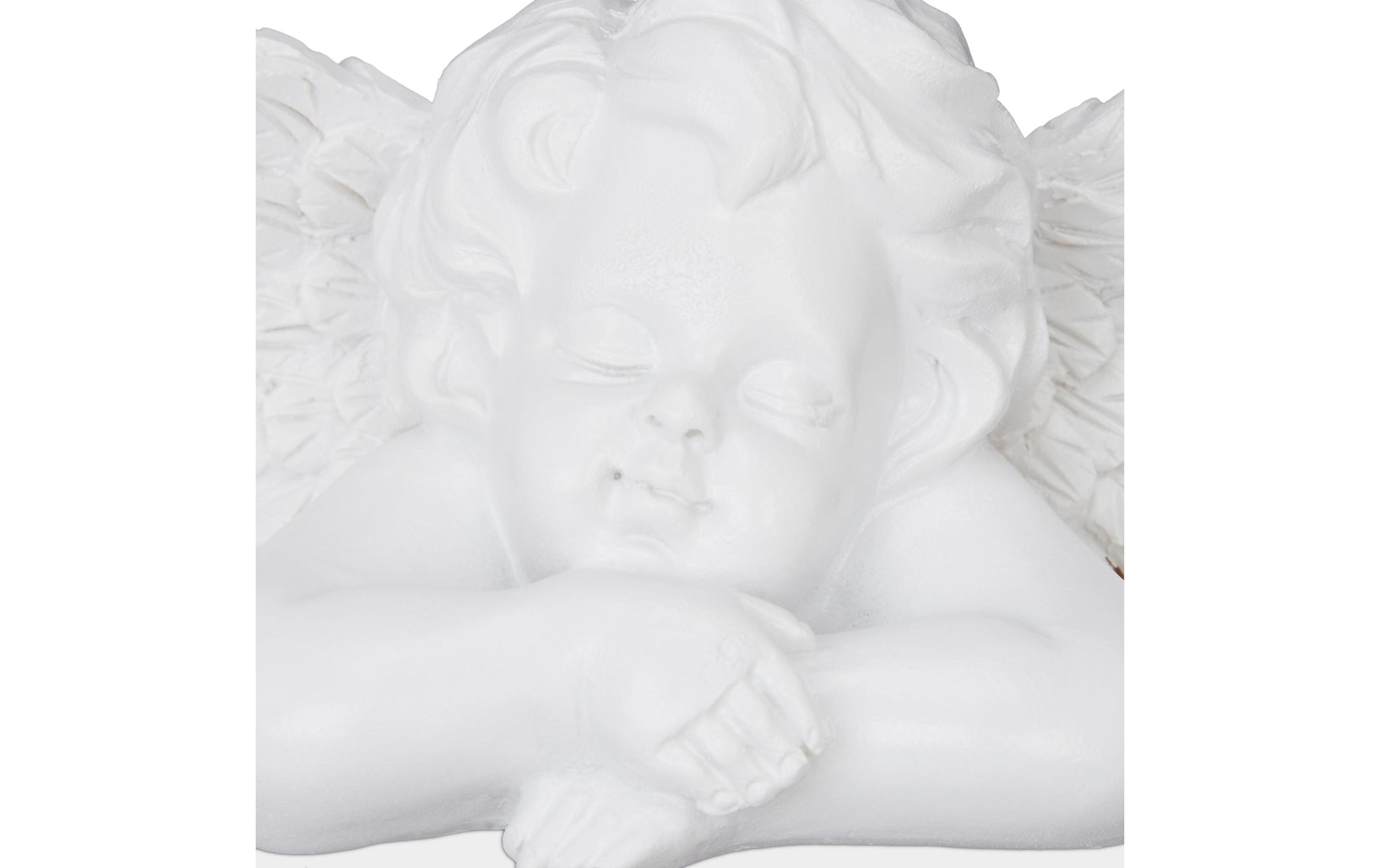 relaxdays Dekofigur Grabengel 2 Stück, Weiss