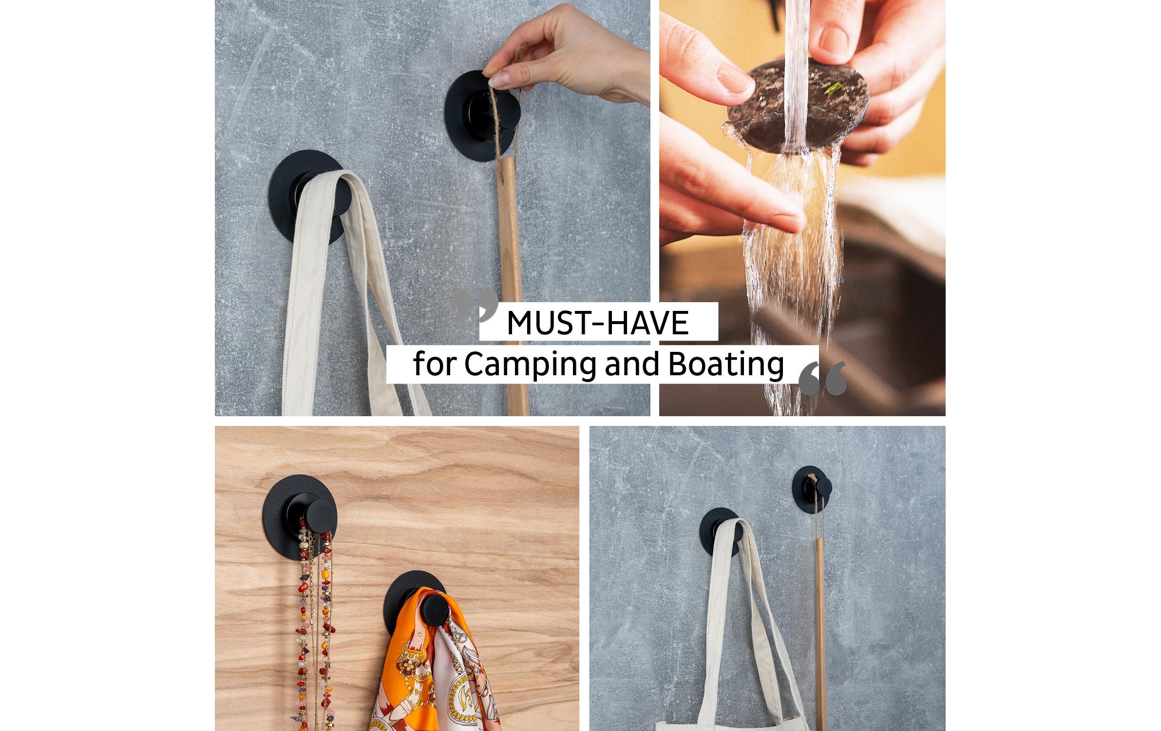 Silwy Magnet-Haken 1 Stück, Schwarz