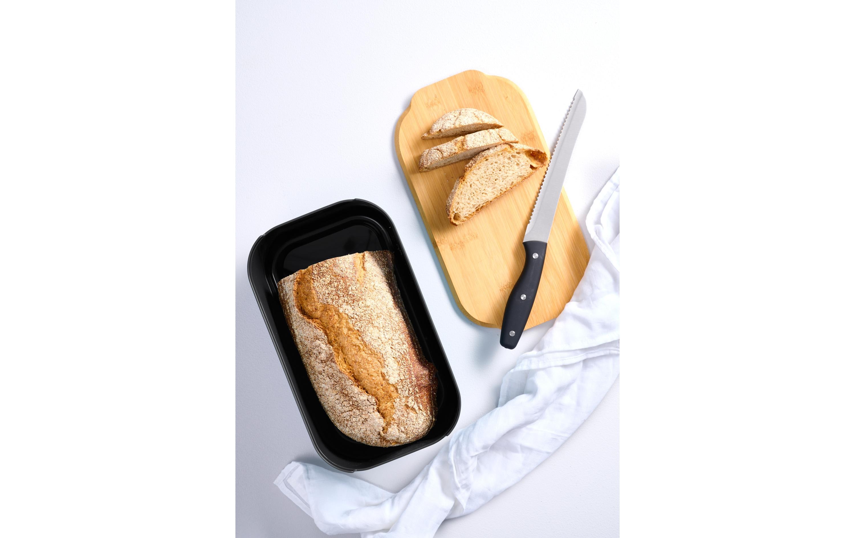 Schou Brotkasten Bambus Bambus/Dunkelbraun