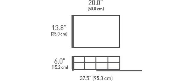 Simplehuman Organizer 35 x 50.8 cm, Grau/Silber