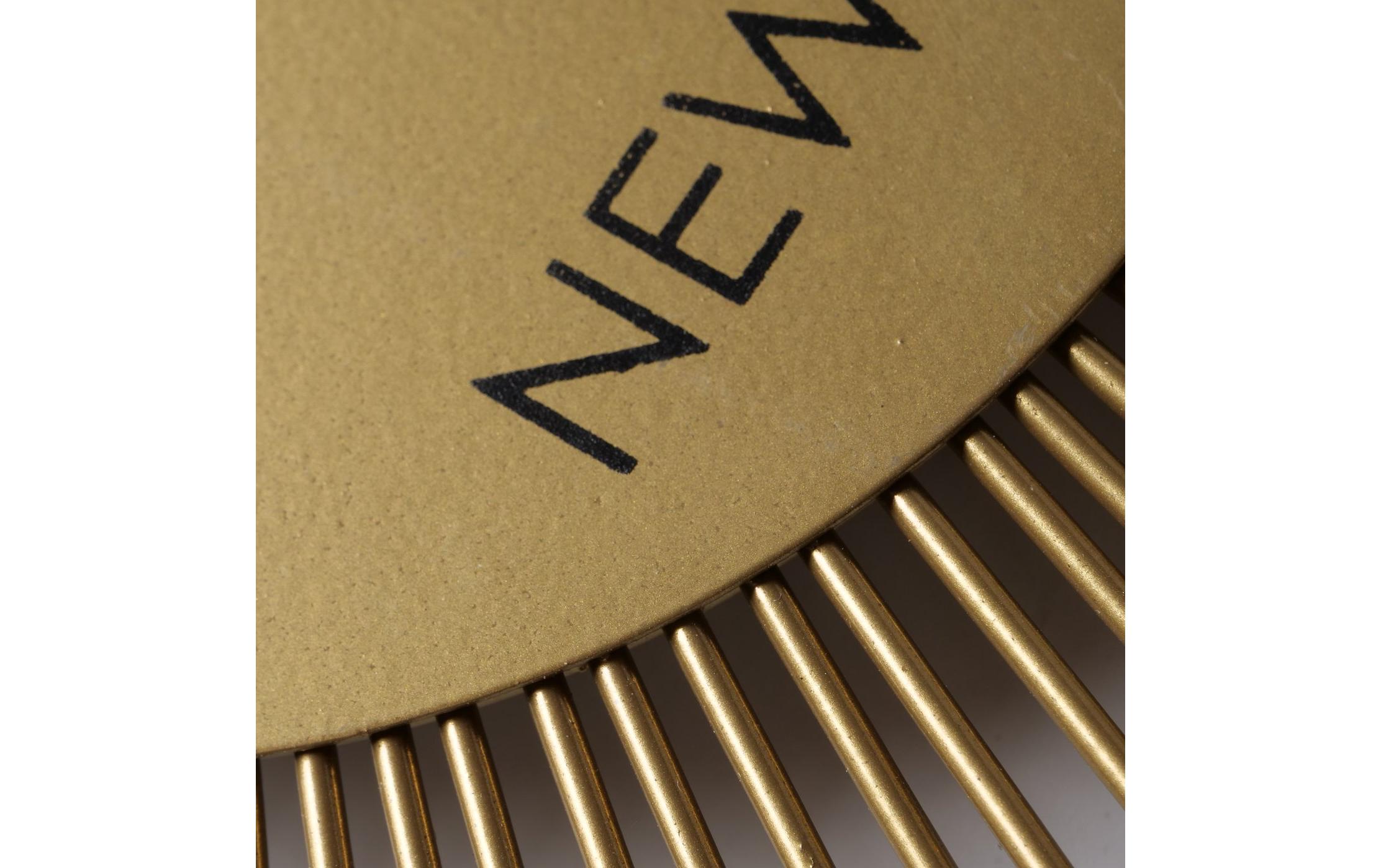 Boltze Wanduhr Grova Gold/Schwarz