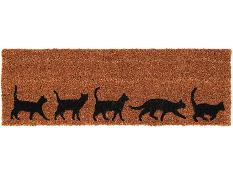 Esschert Design Fussmatte Katzen 25.4 cm x 75.7 cm