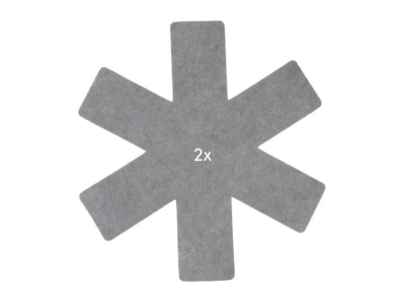 FURBER Pfannenschutz 3 Stück, Grau