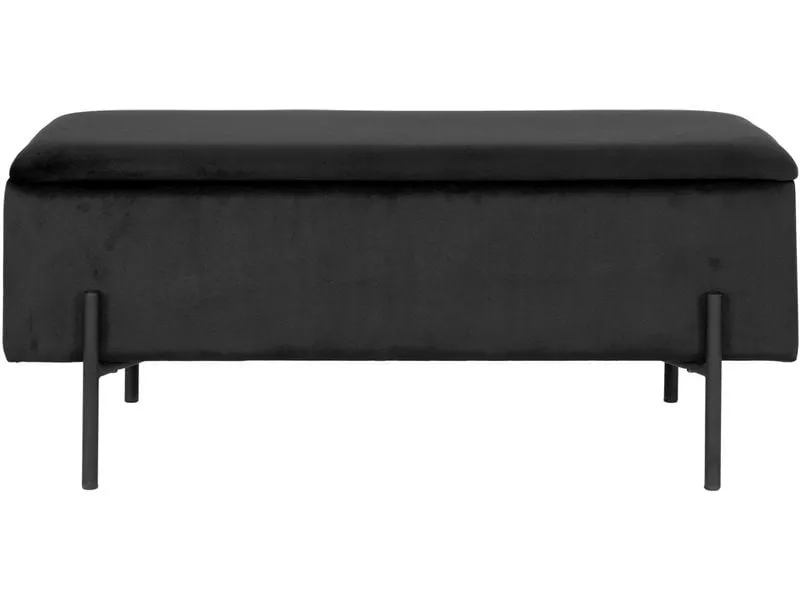 House Nordic Sitztruhe Watford 36.5 x 95 x 46 cm, Schwarz