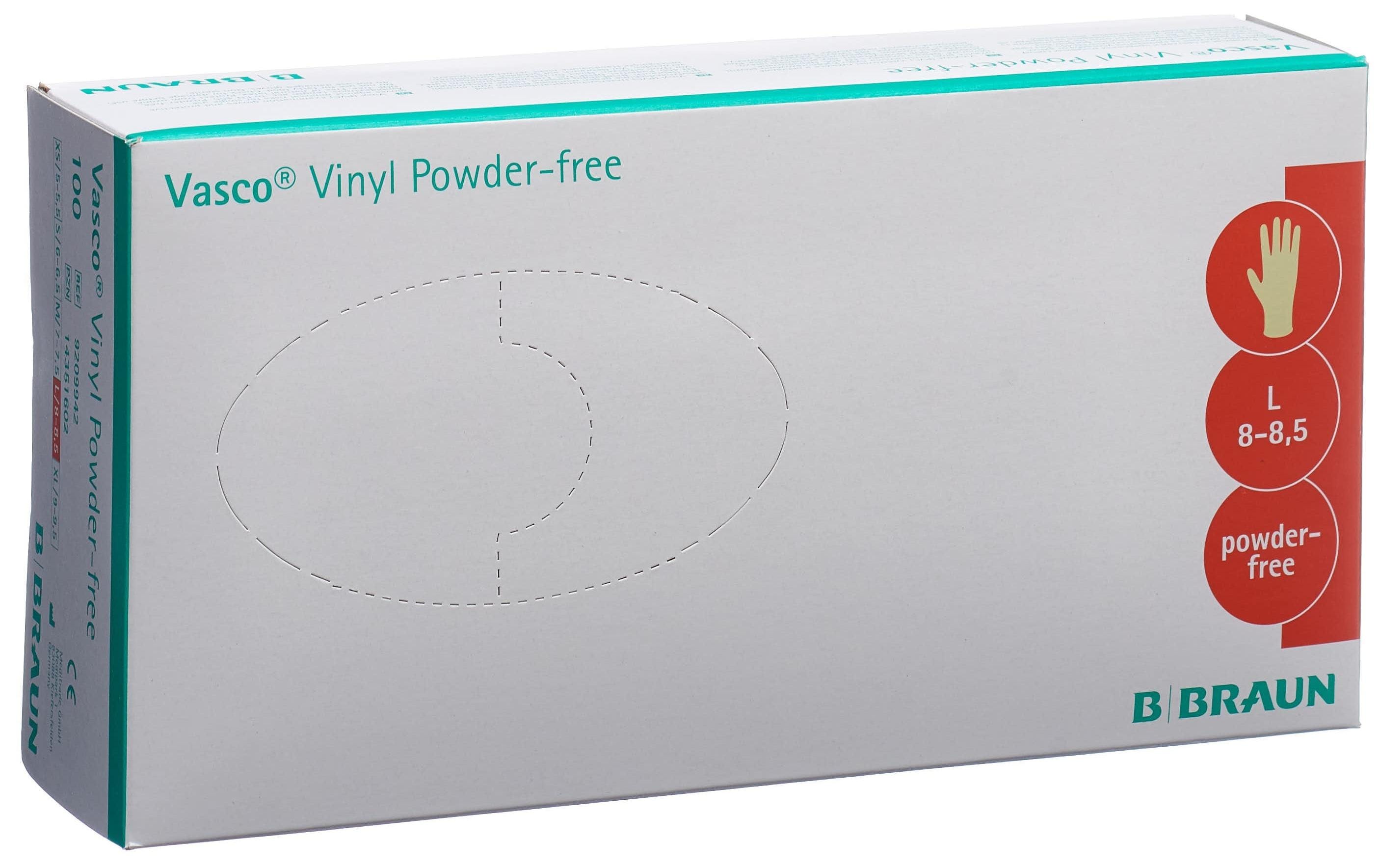 B. Braun Einweghandschuh Vasco Vinyl Grösse L 100 Stück