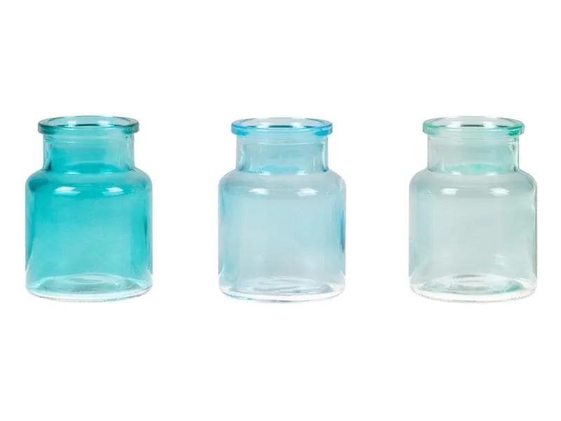 CHALET Vasen-Set S 3 Stück, 7.5 cm, Blau CHALET Vasen-Set S 3 Stück, 7.5 cm, Blau