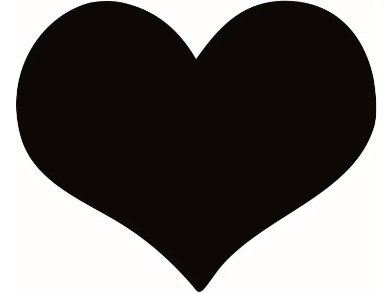 Securit Kreidetafel Silhouette Heart mit Klett, Schwarz Securit Kreidetafel Silhouette Heart mit Klett, Schwarz