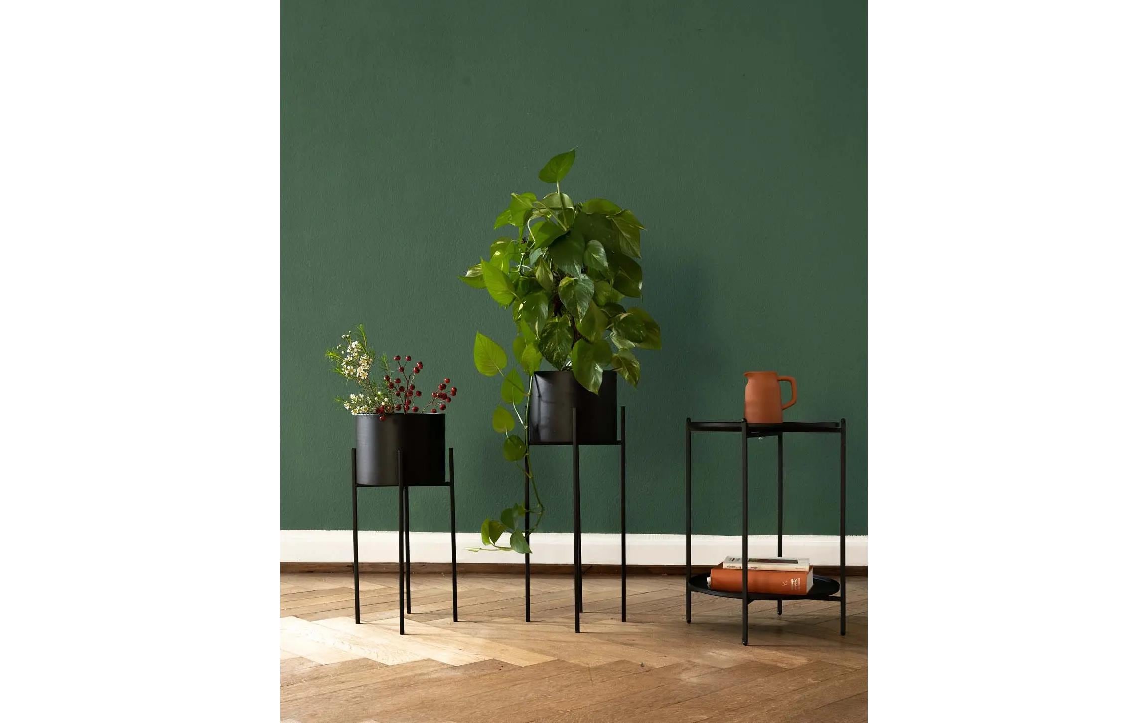 Esmée Stehender Topf 60.5 cm x 23.5 cm, Schwarz