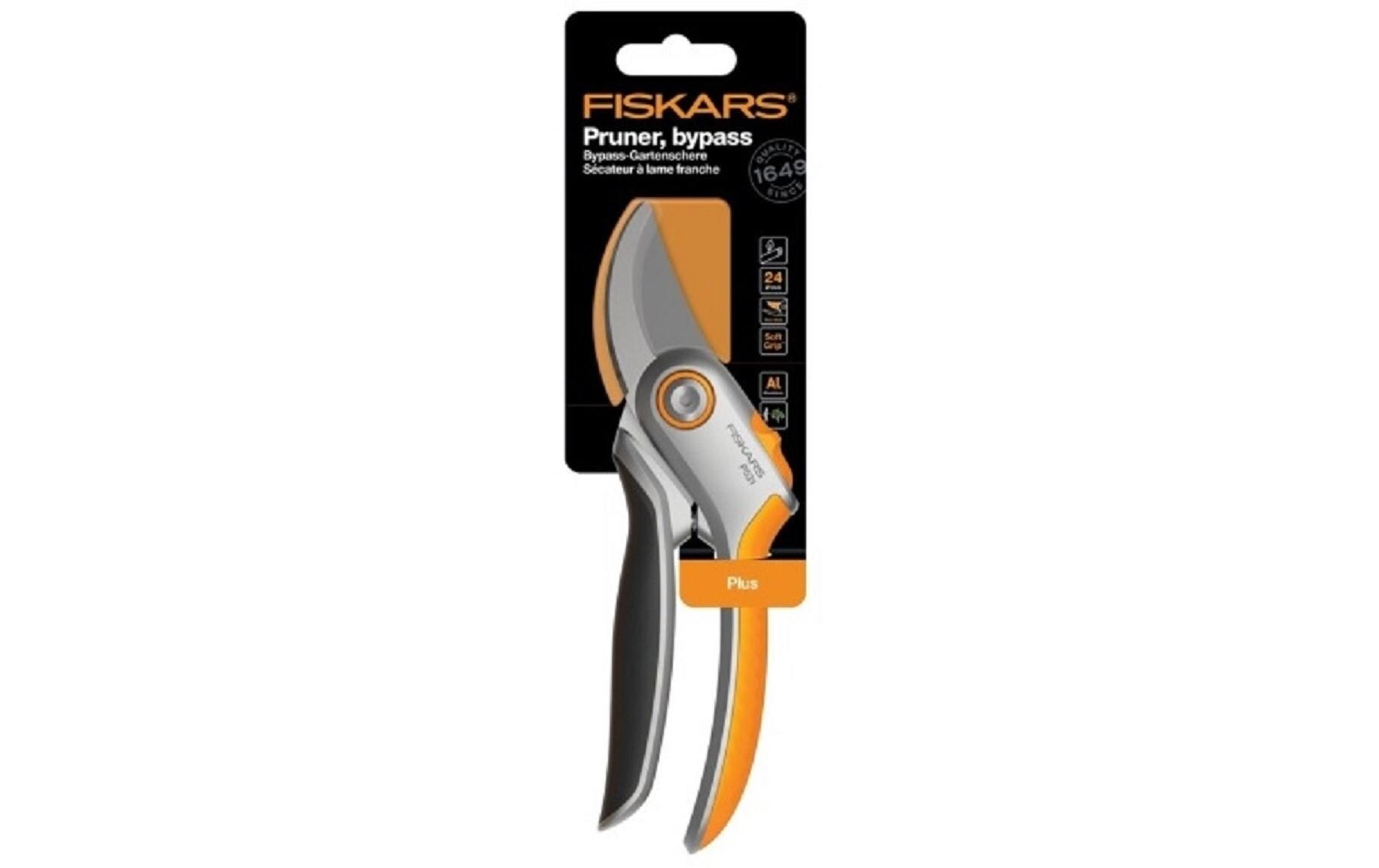 Fiskars Gartenschere Bypass P531 Metall Plus, 25.8 x 7.5 x 2 cm