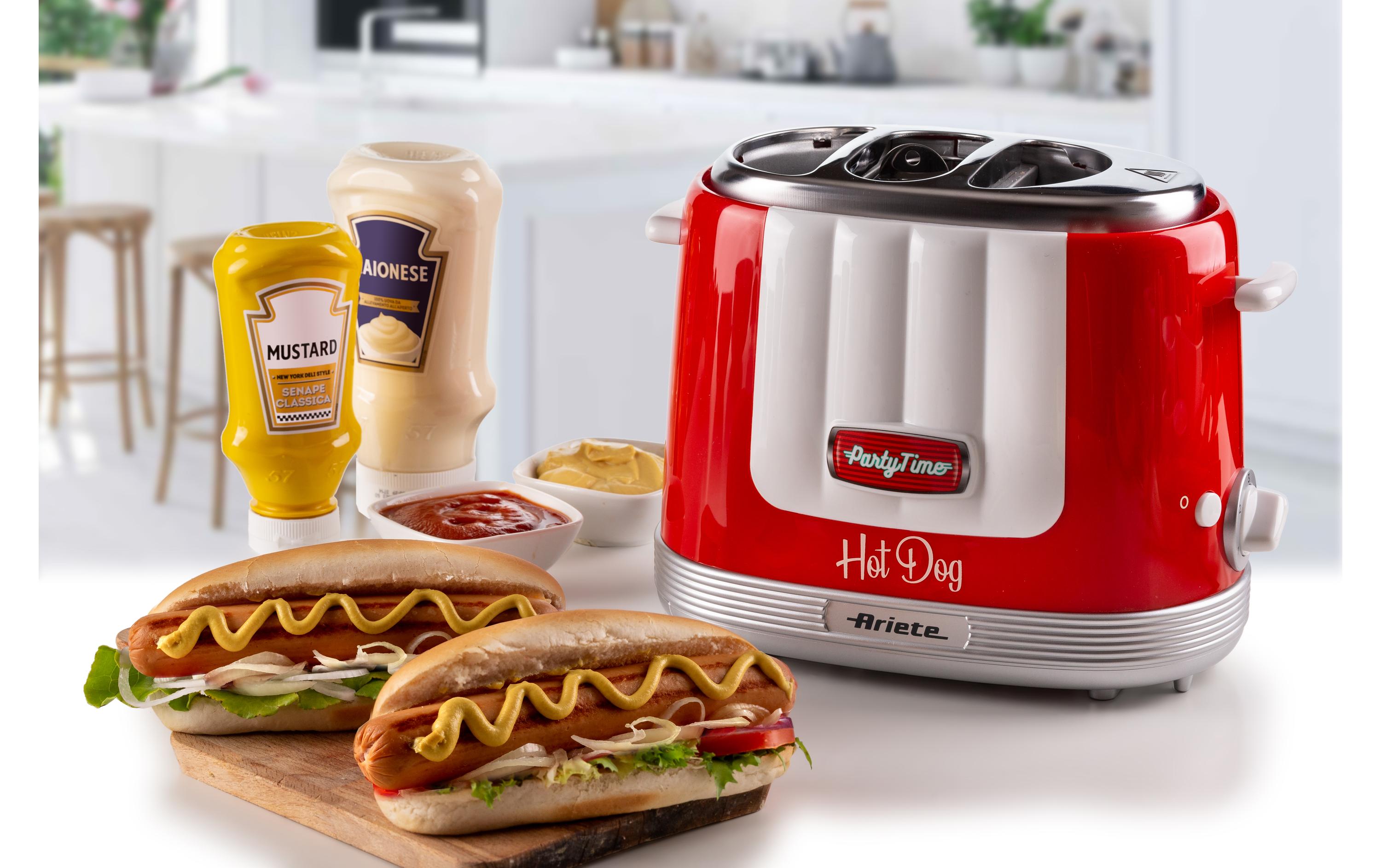 Ariete Hot Dog Maschine Party Time ARI-206-RD Rot/Weiss