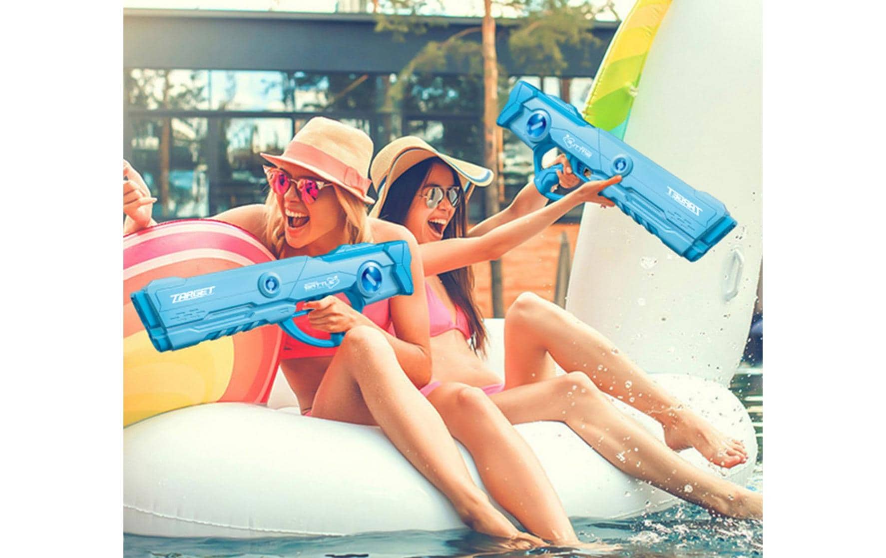 Totally Wasserpistole Splash Elektronische Target