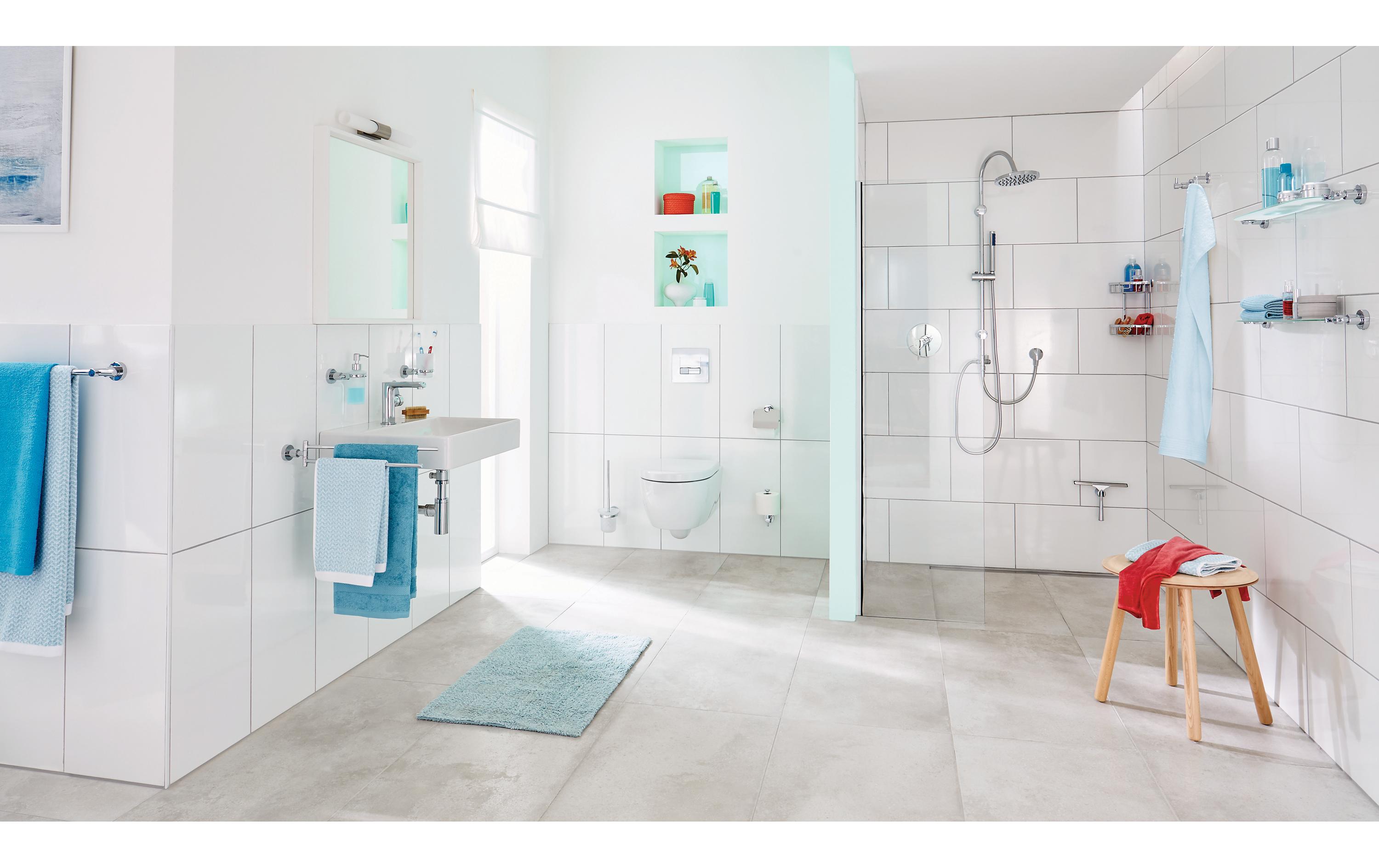 tesa Toilettenbürste Loxx Silber