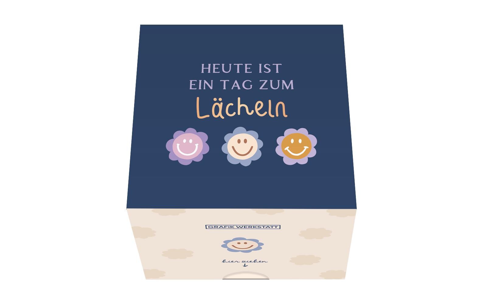 Grafik Werkstatt Message in a Box Lächeln