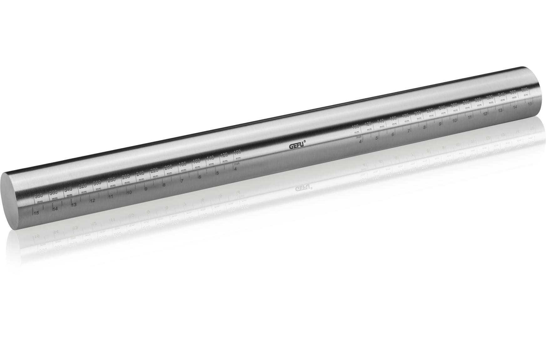 GEFU Ausrollstab Rego Silber