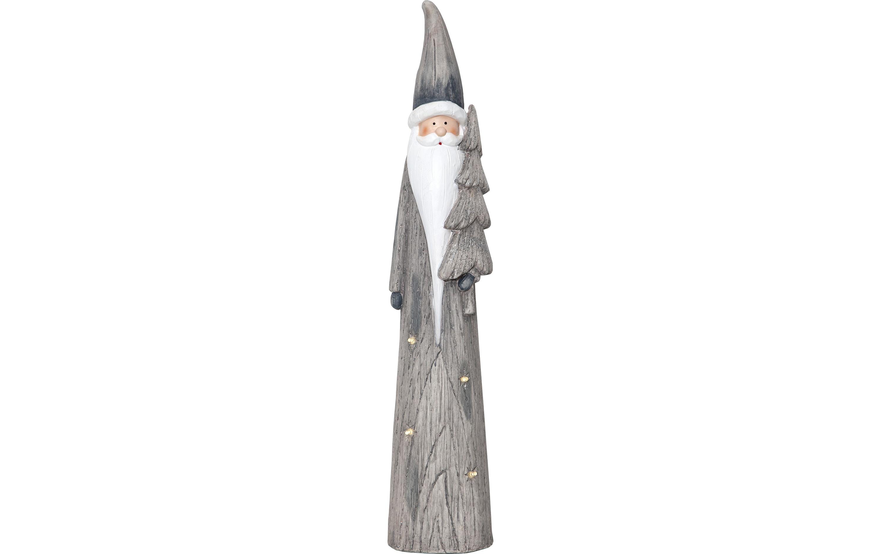 Star Trading LED-Figur Weihnachtsmann Klas, 70 cm, Grau