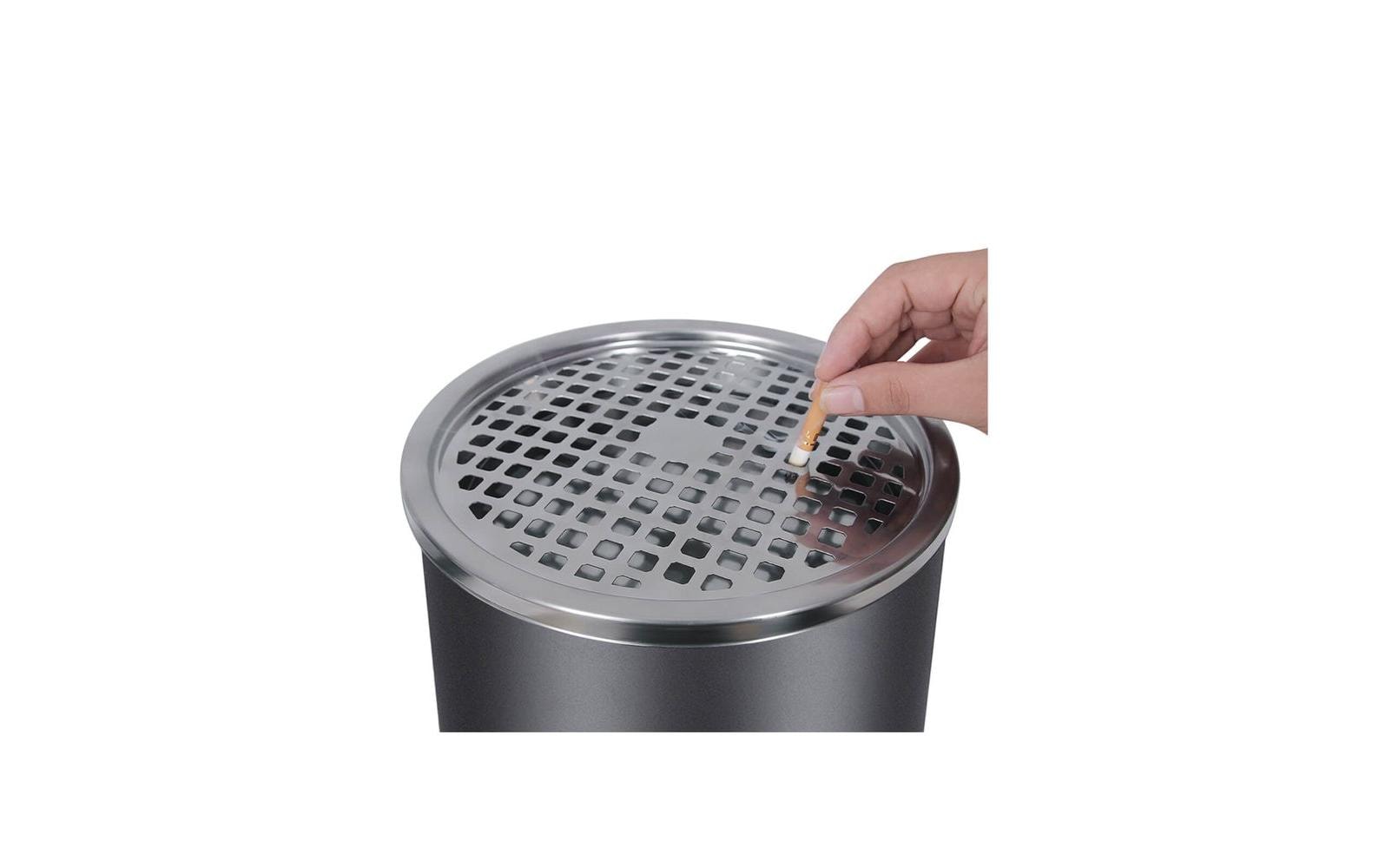 Songmics Standascher mit Mülleimer Schwarz