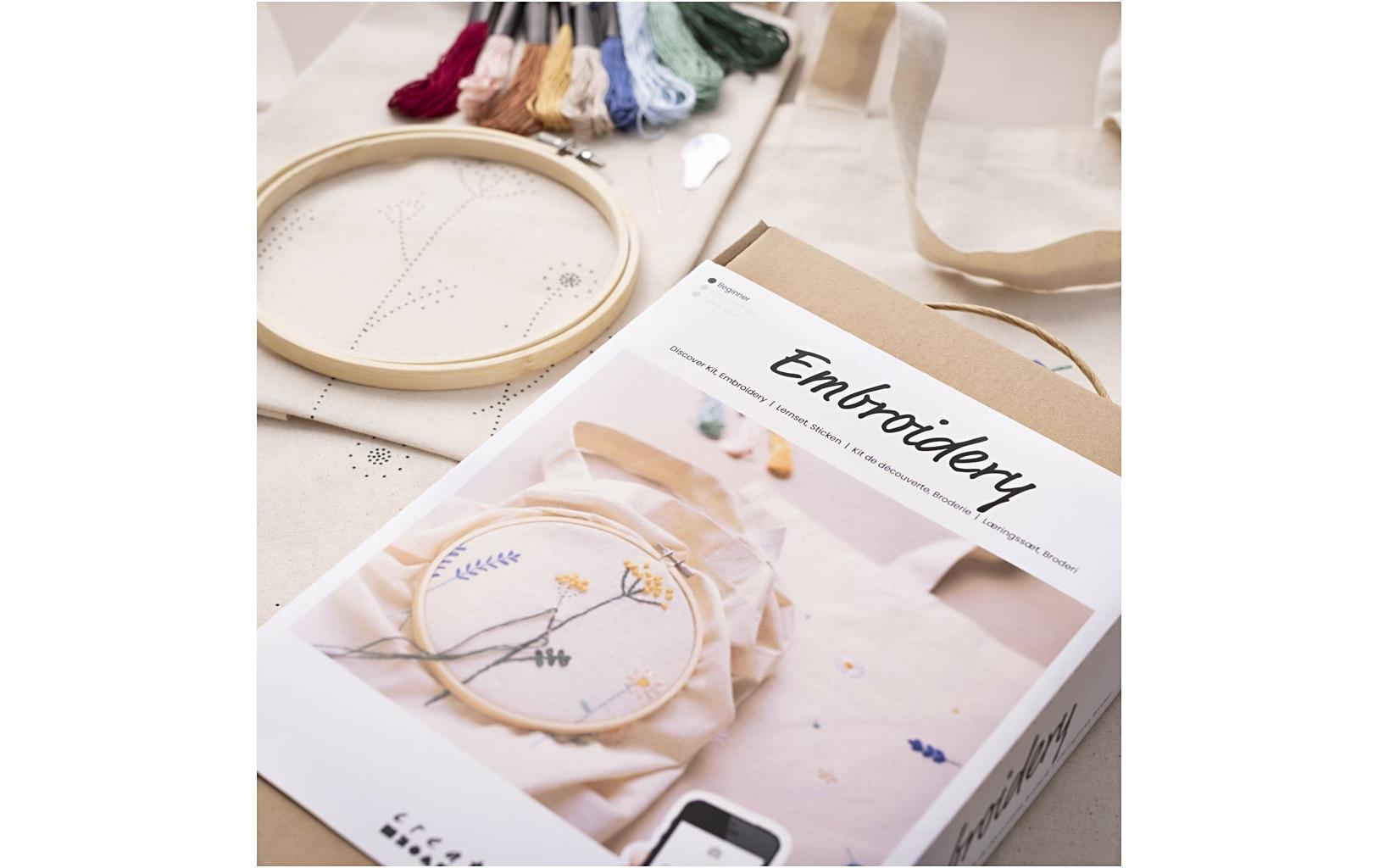 Creativ Company Bastelset Sticken Blume