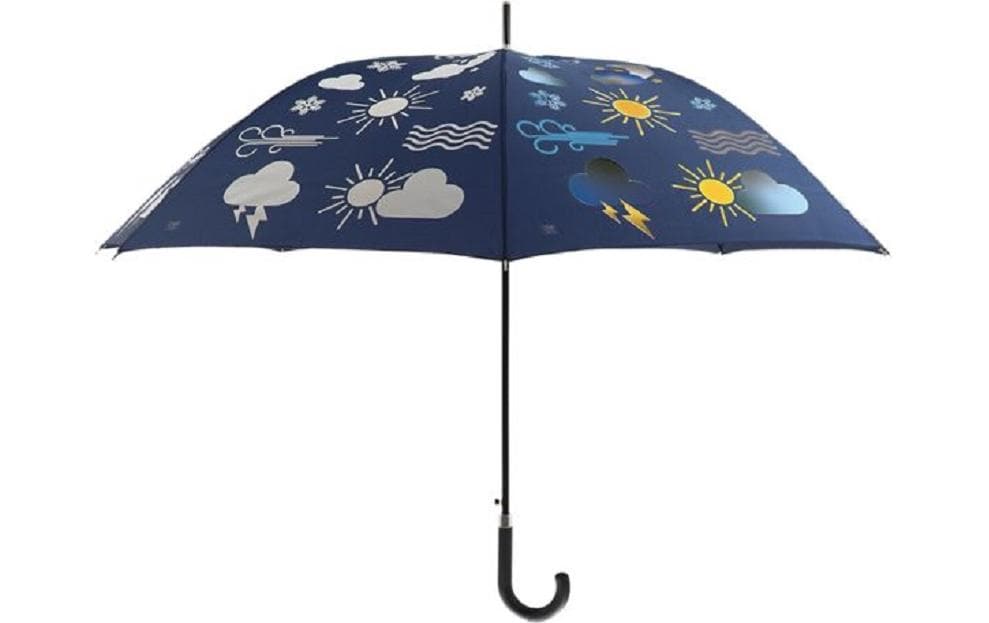 Esschert Design Regenschirm Wetter Blau