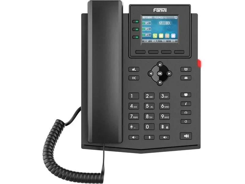 Fanvil Tischtelefon X303-2 Schwarz Fanvil Tischtelefon X303-2 Schwarz