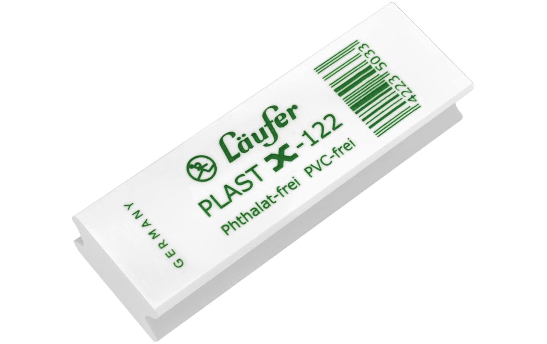 Läufer Radiergummi Plast X-122 65 x 21 x 12 mm, Weiss Läufer Radiergummi Plast X-122 65 x 21 x 12 mm, Weiss