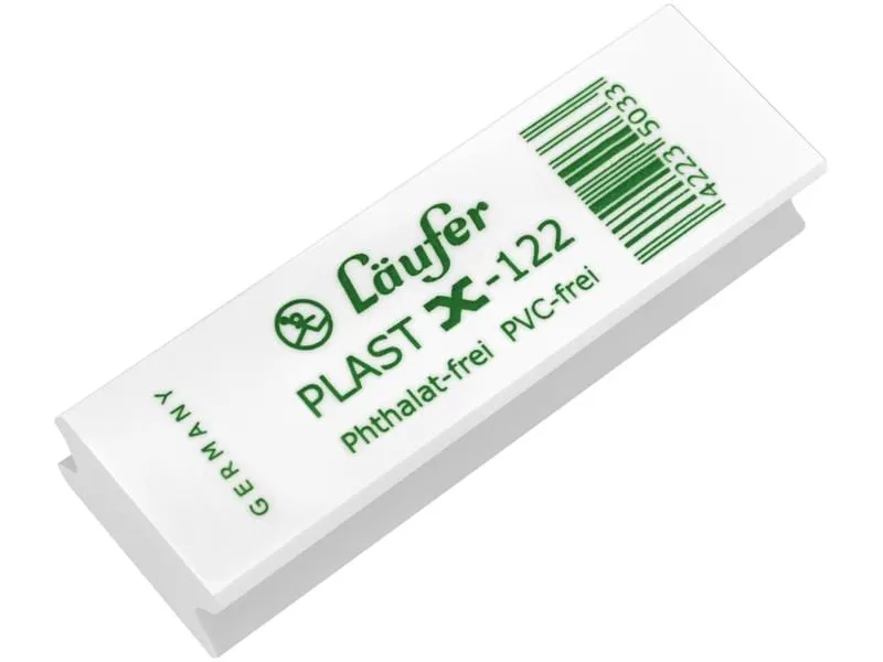 Läufer Radiergummi Plast X-122 65 x 21 x 12 mm, Weiss