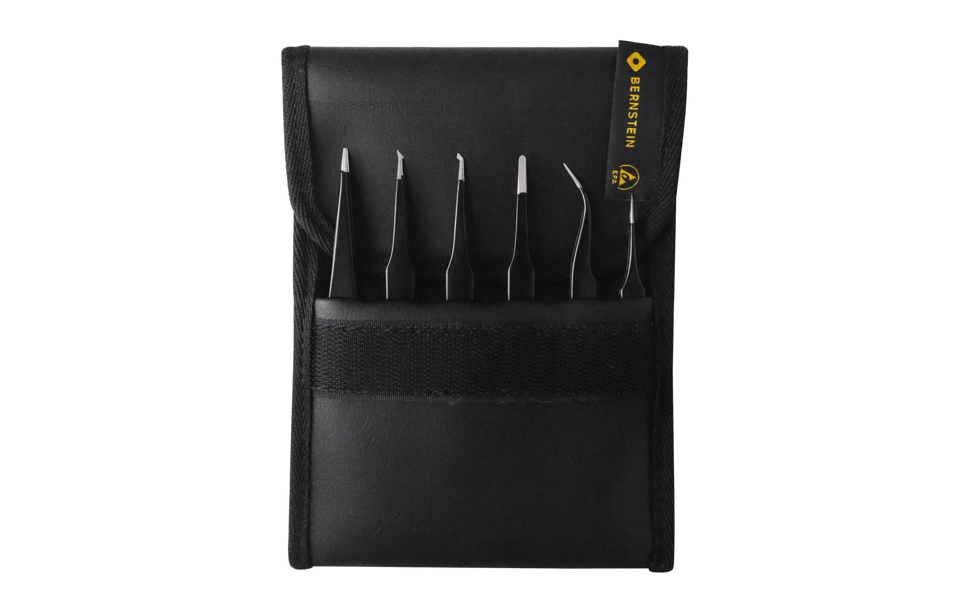 Bernstein Werkzeuge Pinzetten-Set ESD SMD, 6-teilig 110 mm/120 mm/130 mm