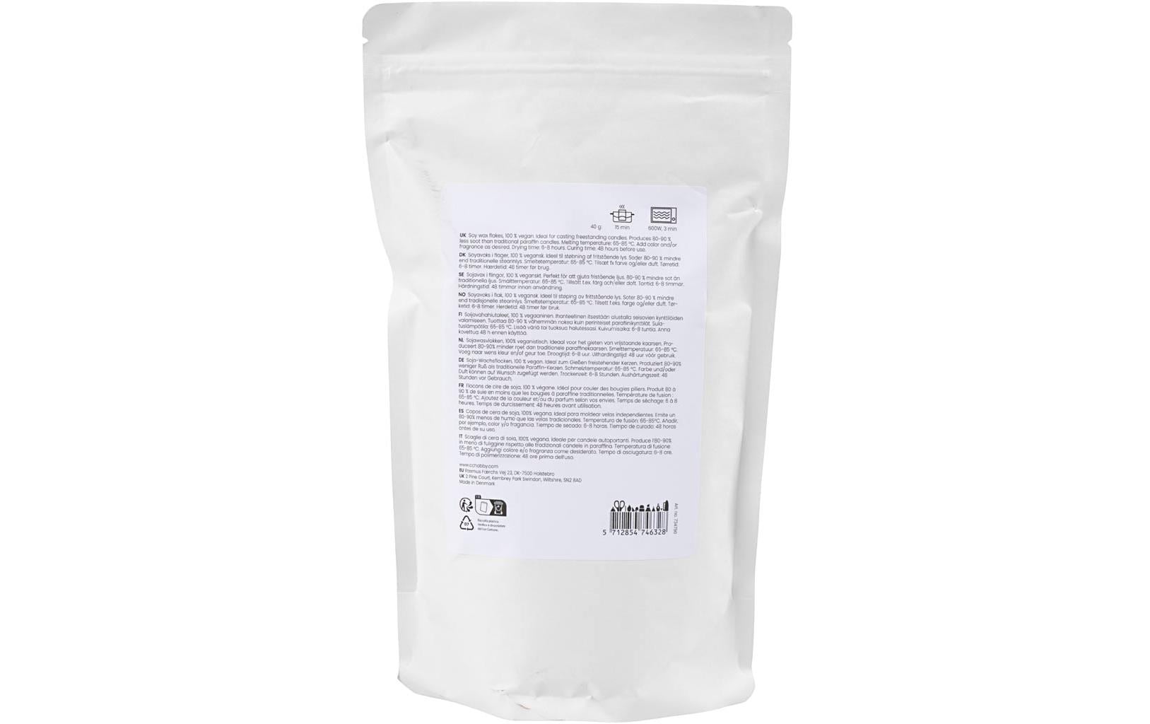 Creativ Company Wachs Soja Flocken, Creme, 500 g Creativ Company Wachs Soja Flocken, Creme, 500 g