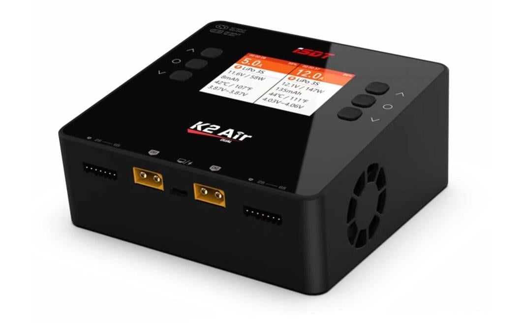 ISDT Dual-Ladegerät K2 Air AC/DC 200/500W 6S ISDT Dual-Ladegerät K2 Air AC/DC 200/500W 6S