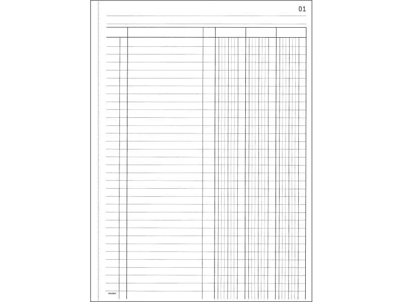 Favorit Durchschreibeblock 220 x 297 mm mit 3 Kolonnen, Weiss