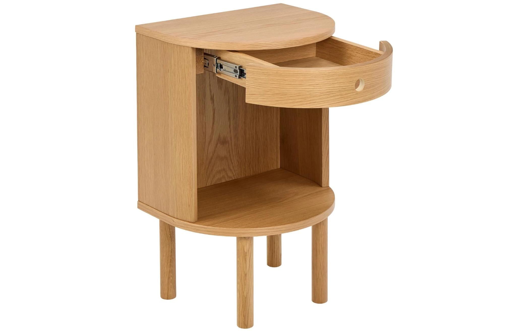 AC Design Nachttisch Paron Hellbraun, 40 x 31.5 x 60 cm