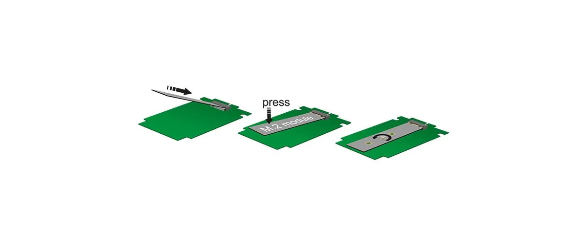 Delock 2.5-Adapterplatine für M.2-Module Delock 2.5-Adapterplatine für M.2-Module