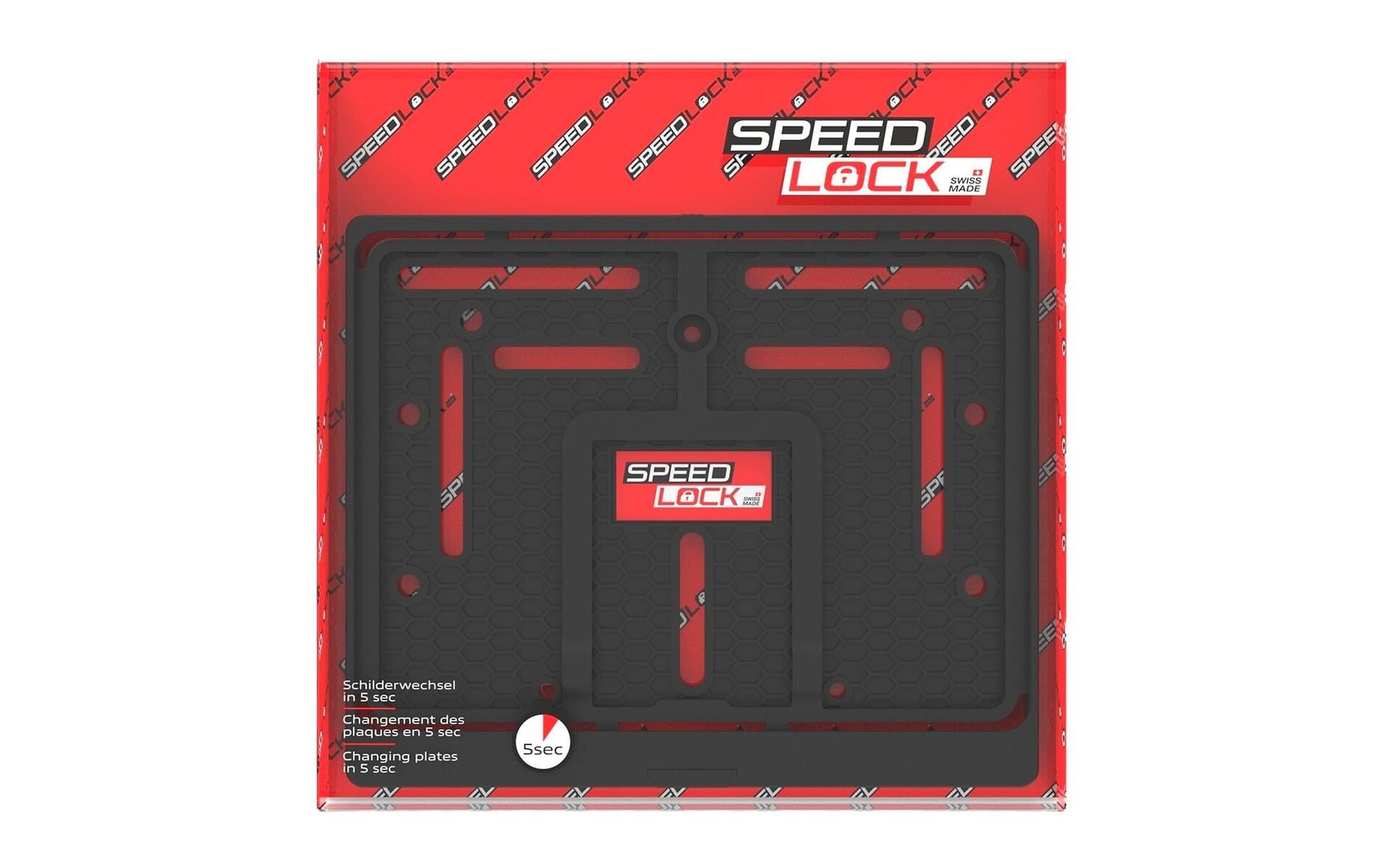 SPEEDLOCK Nummernrahmen Moto, Kunststoff, 18 × 14 cm