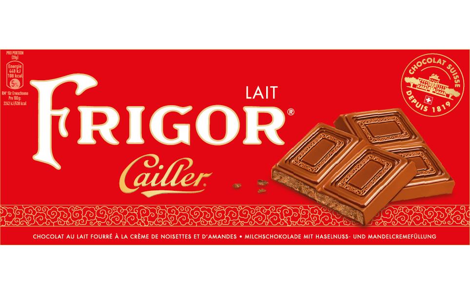 Cailler Tafelschokolade Frigor Milch 100 g