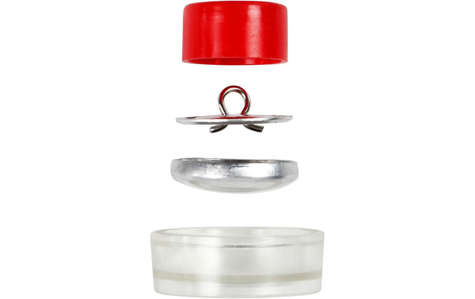 Creativ Company Knöpfe DIY Ø 22 mm 12 Stück, Silber