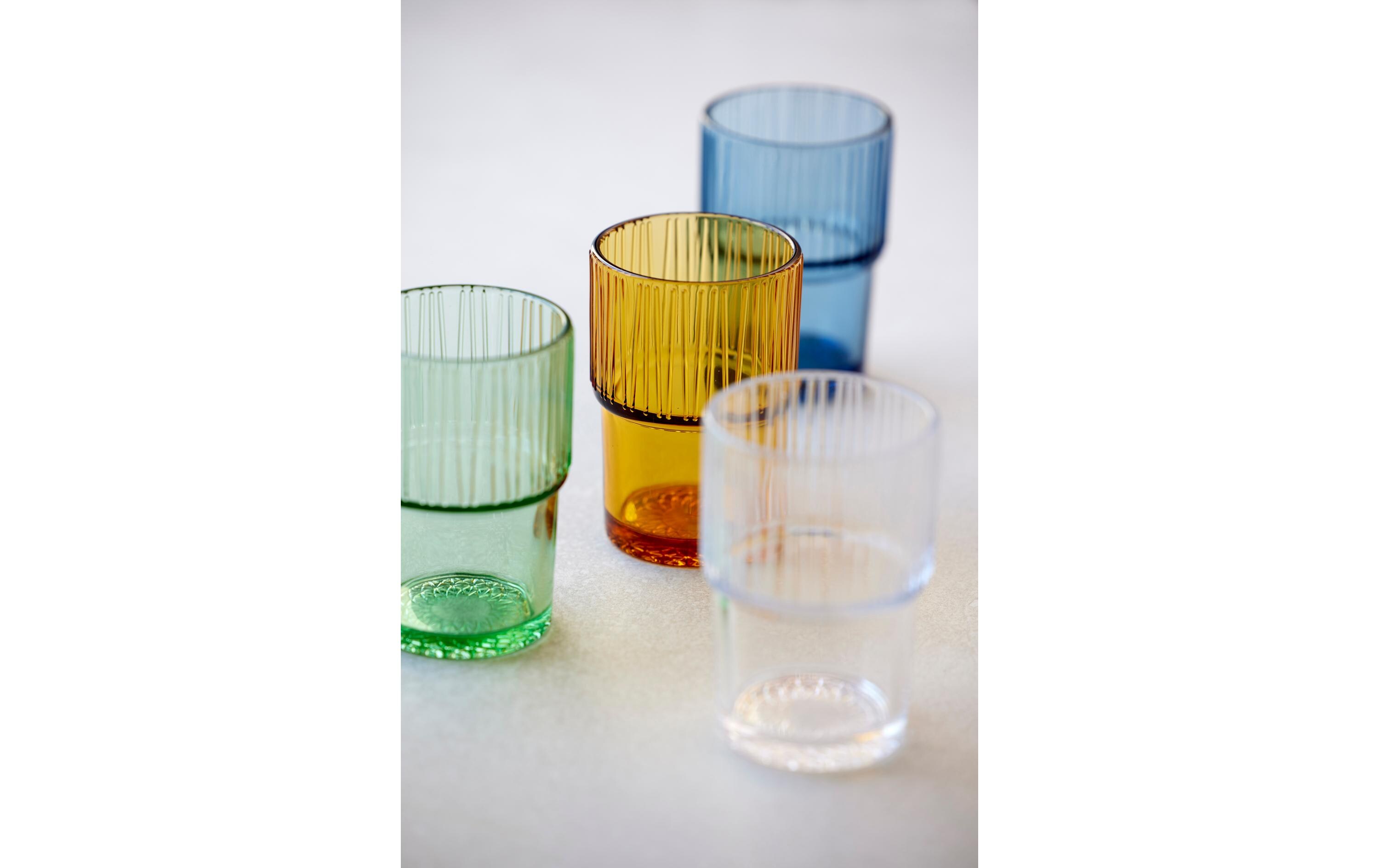 Bitz Latte Macchiato Becher Kusintha 380 ml, 4 Stück, Blau