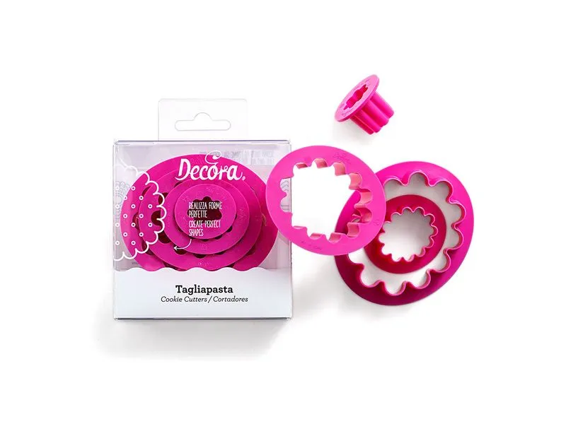 Decora Guetzli-Ausstecher-Set Ovale Kreise, gewellt, 4 Stück Decora Guetzli-Ausstecher-Set Ovale Kreise, gewellt, 4 Stück