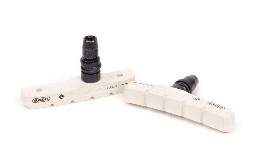 Elvedes Bremsschuhe V-Brake 72 x 10 mm, Weiss
