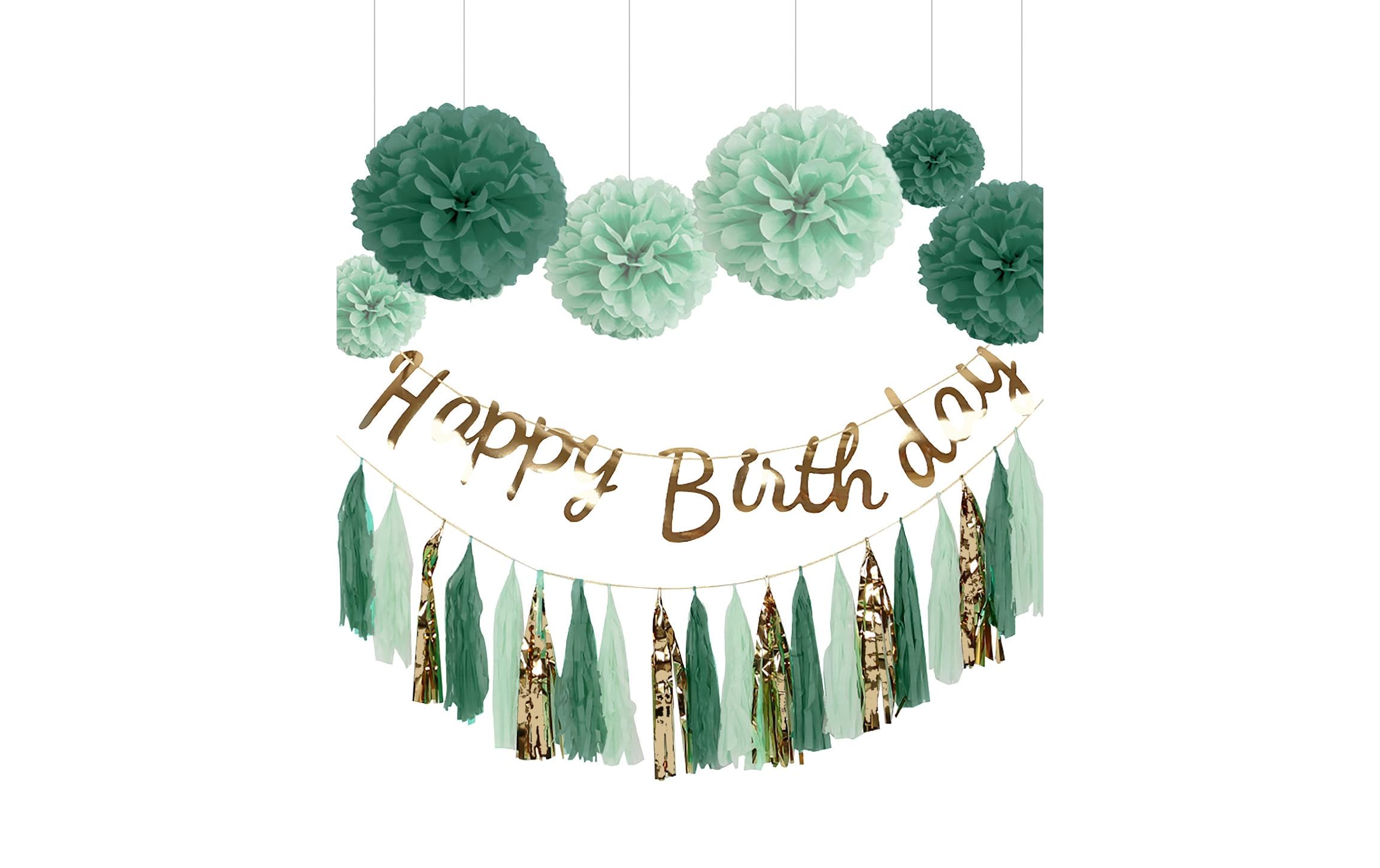 I AM CREATIVE Girlande Birthday Gold/Mint
