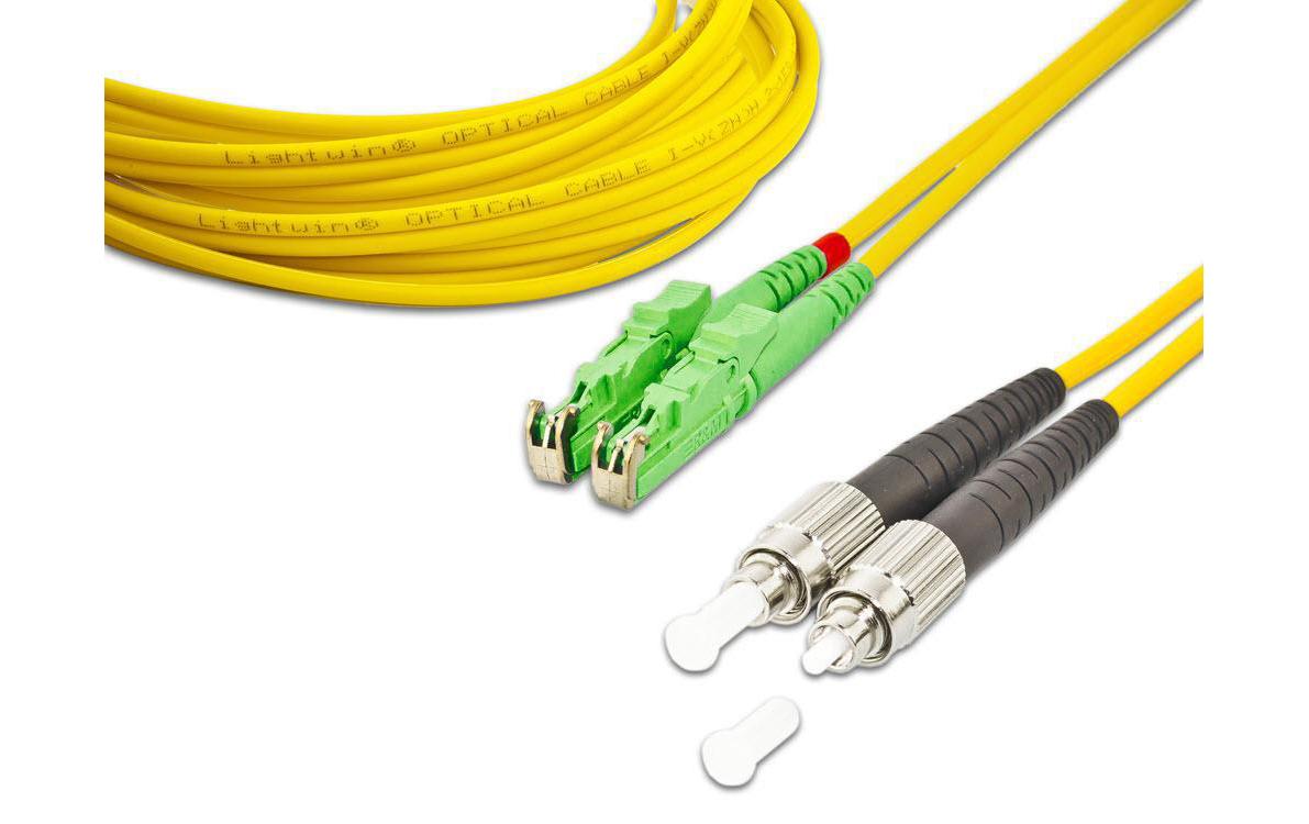 Lightwin LWL-Patchkabel E2000/APC-FC, Singlemode, Duplex, 10m Lightwin LWL-Patchkabel E2000/APC-FC, Singlemode, Duplex, 10m