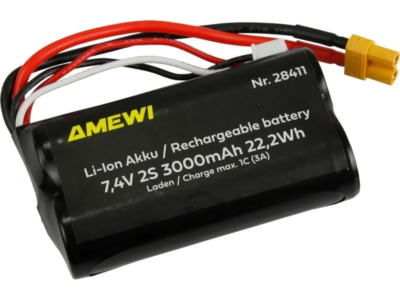 Amewi RC-Akku Li-Ion 2S 7.4 V 3000 mAh XT30