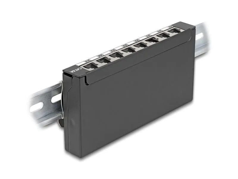 Delock Patchpanel 8-Port Desktop/DIN-Rail/Wand Delock Patchpanel 8-Port Desktop/DIN-Rail/Wand